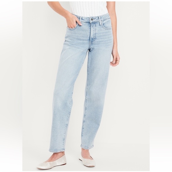 Old Navy High Rise OG Loose Jean Women’s 0 Curvy Straight Leg - Picture 2 of 10